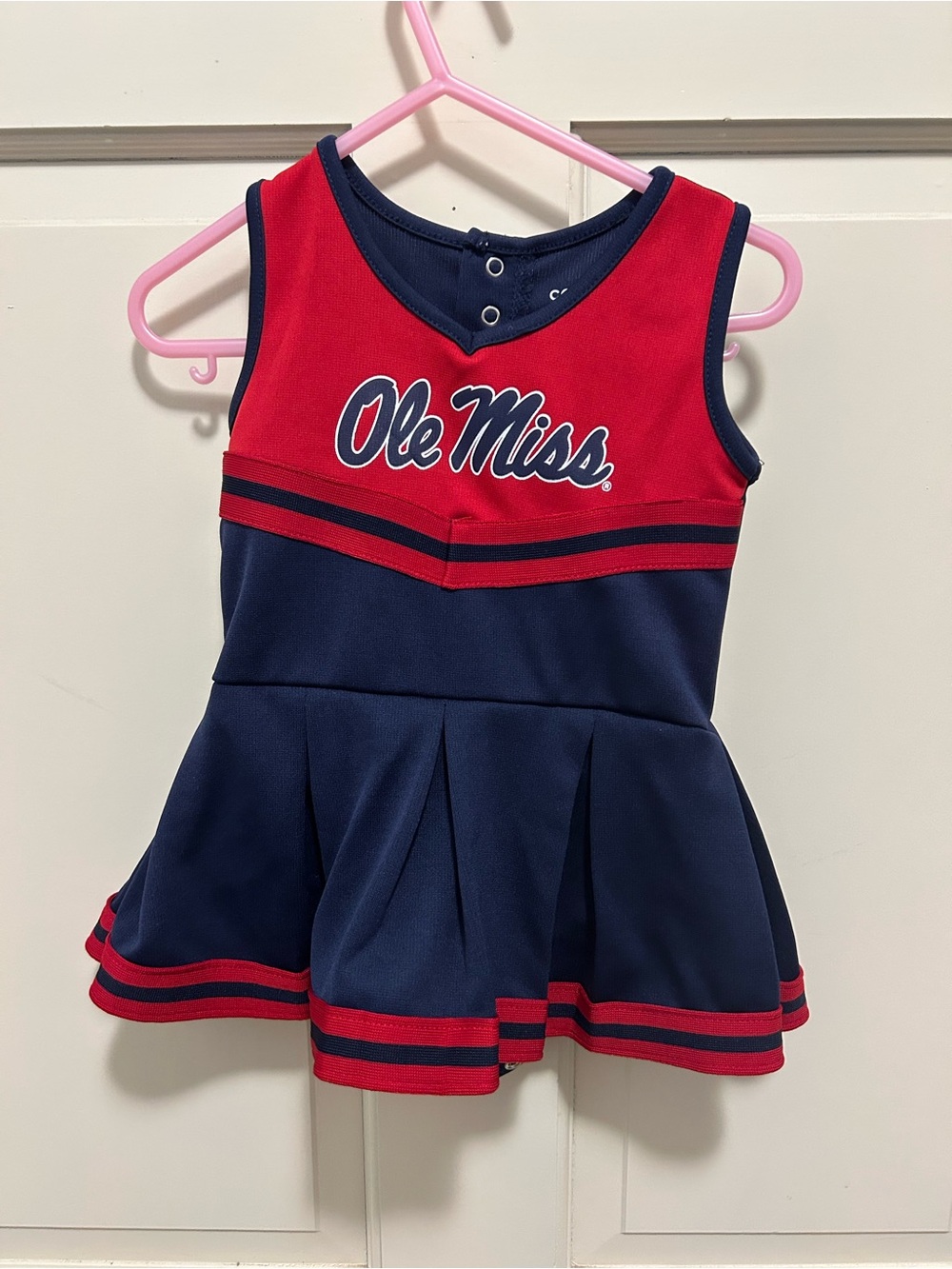 Colosseum Ole Miss Toddler Cheerleader Dress Game Day Outfit Size 6-12 months